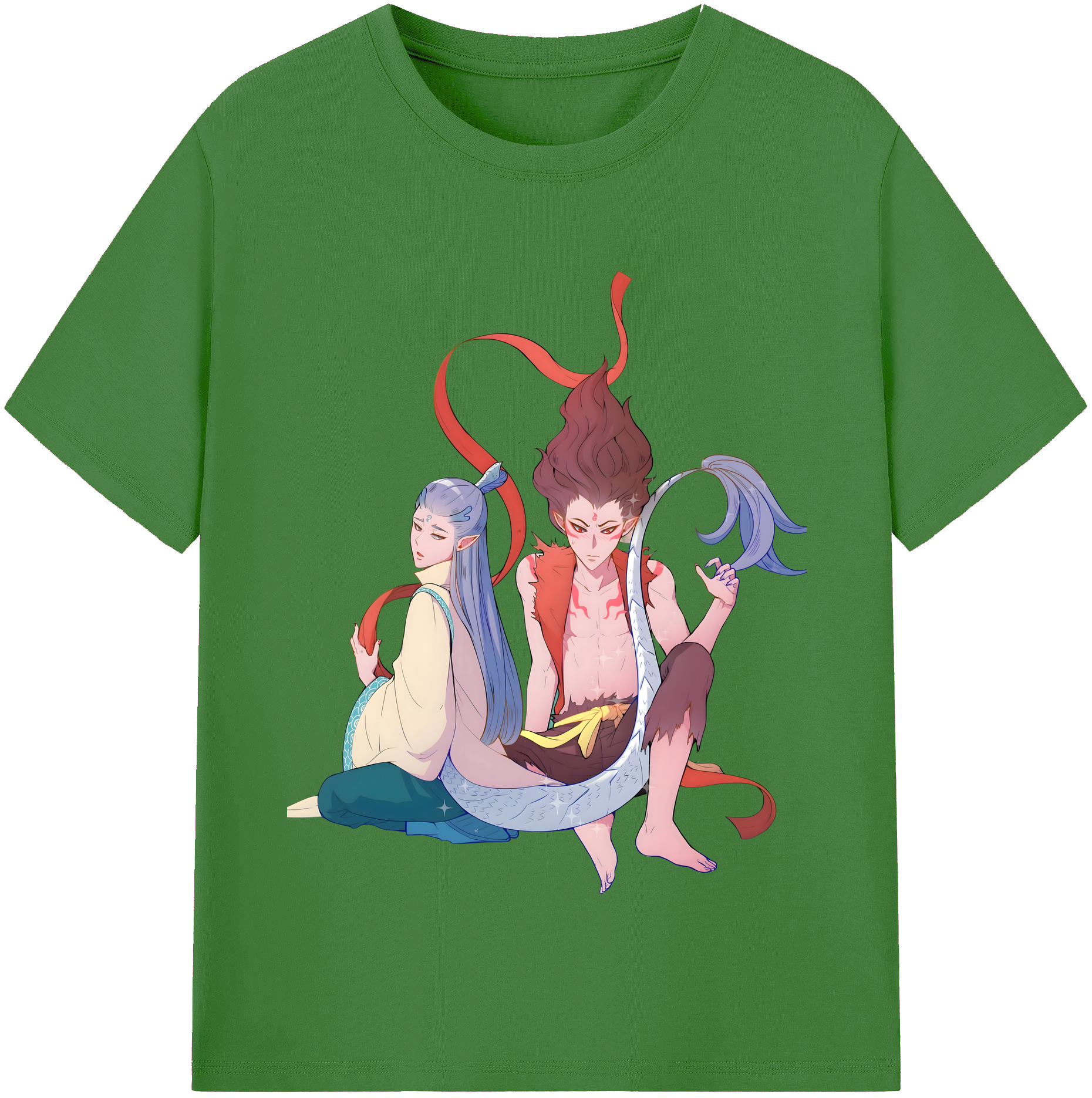 （画像用） Ne Zha 2 ナタ 魔童の大暴れ レディースカジュアルプリントTシャツ（綿100％）